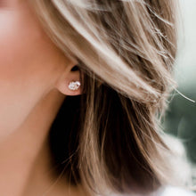 Load image into Gallery viewer, Herkimer Diamond Stud Earrings - Hypoallergenic, Waterproof