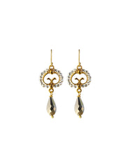 Load image into Gallery viewer, Gwen Earrings in Silver Pyrite
