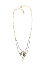 Load image into Gallery viewer, Organza Double Strand Necklace in Labradorite
