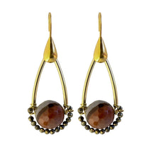 Load image into Gallery viewer, Capsule Earrings in Pyrite
