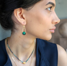 Load image into Gallery viewer, Capsule Earrings in Labradorite
