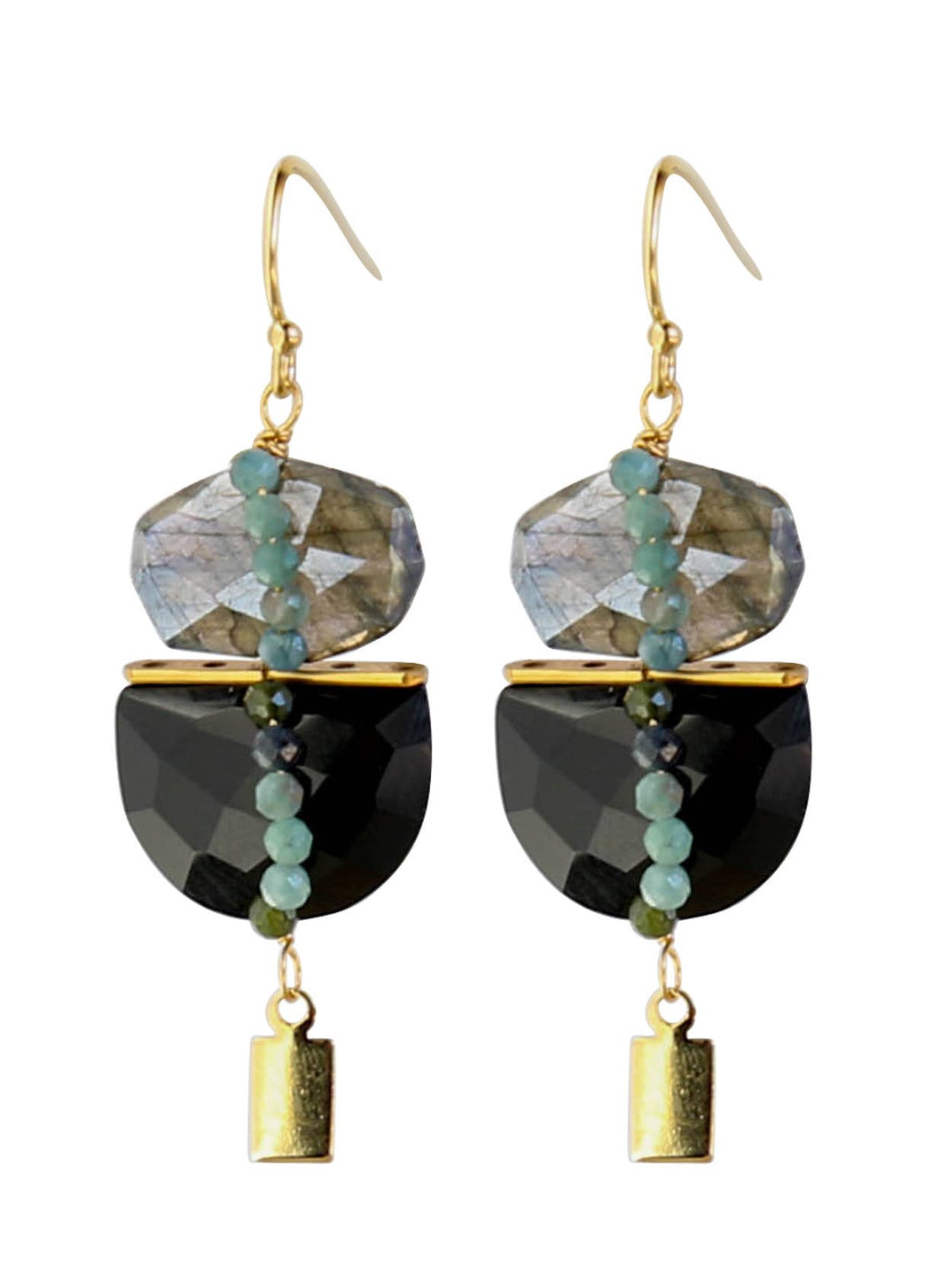 Duet Earrings in Black